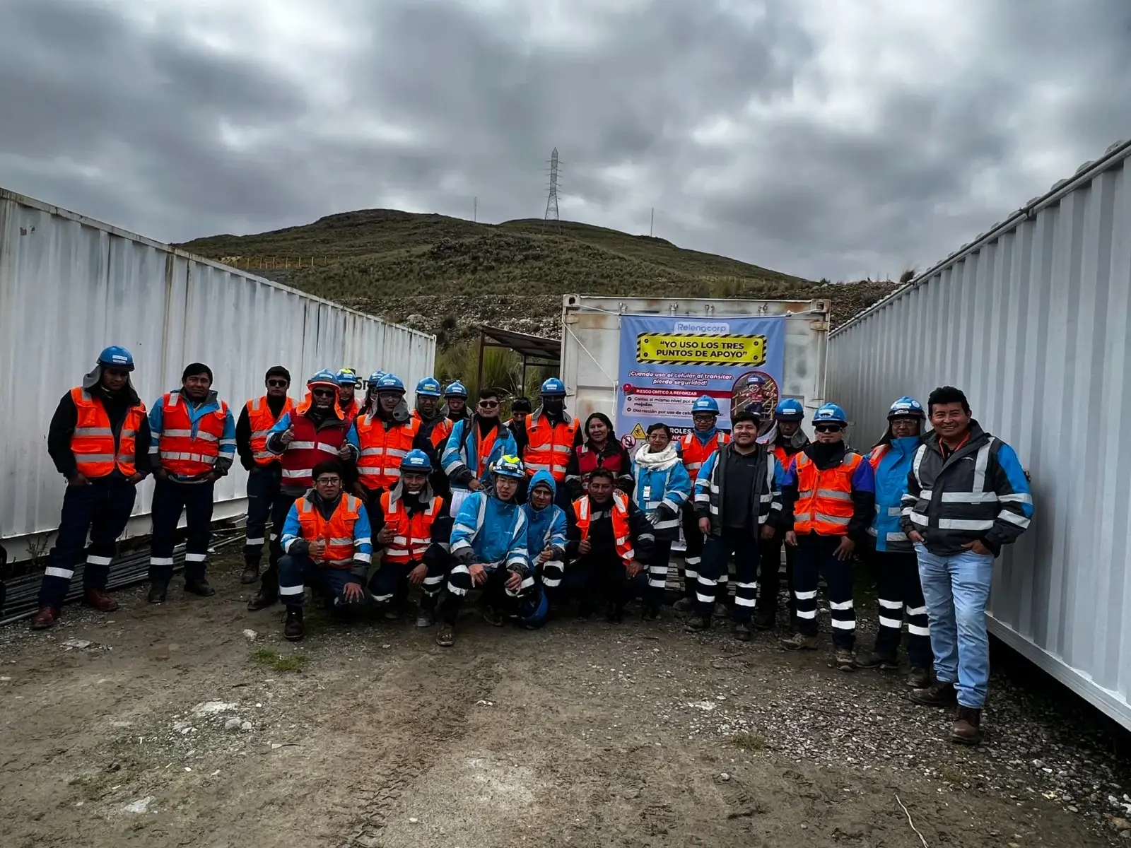 Equipo Relengcorp en operación