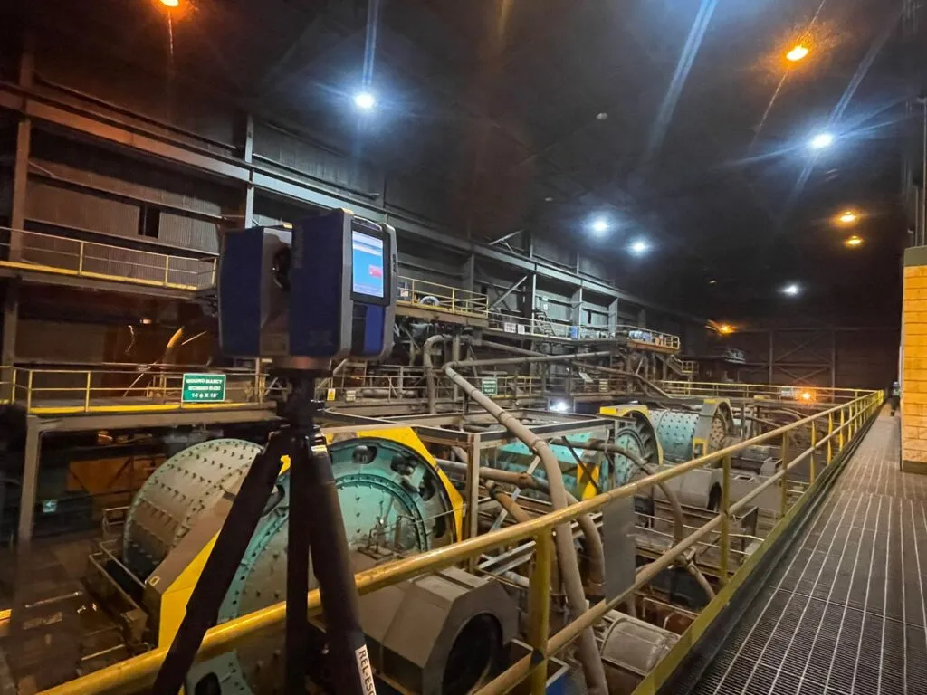 Levantamiento Dimensional mediante Escaneo Laser 3D de la Planta Concentradora Cobriza — imagen 1
